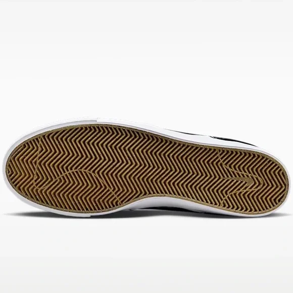 Nike SB Zoom Janoski OG+ Men’s Black Low-Top Suede Sneakers with White Swoosh - Picture 2 of 4